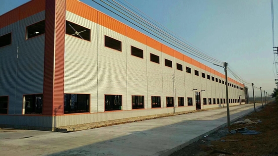 एच सेक्शन बीम पूर्वनिर्मित धातु गोदाम एल्यूमीनियम मिश्र धातु खिड़की