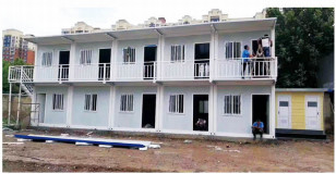 मूवेबल रूम लाइट गेज स्टील प्रीफैब कंटेनर हाउस पर्यावरण संरक्षण