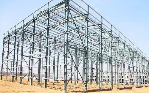 Q235 Q345 कृषि इस्पात भवन धातु मवेशी शेड मवेशी यार्ड